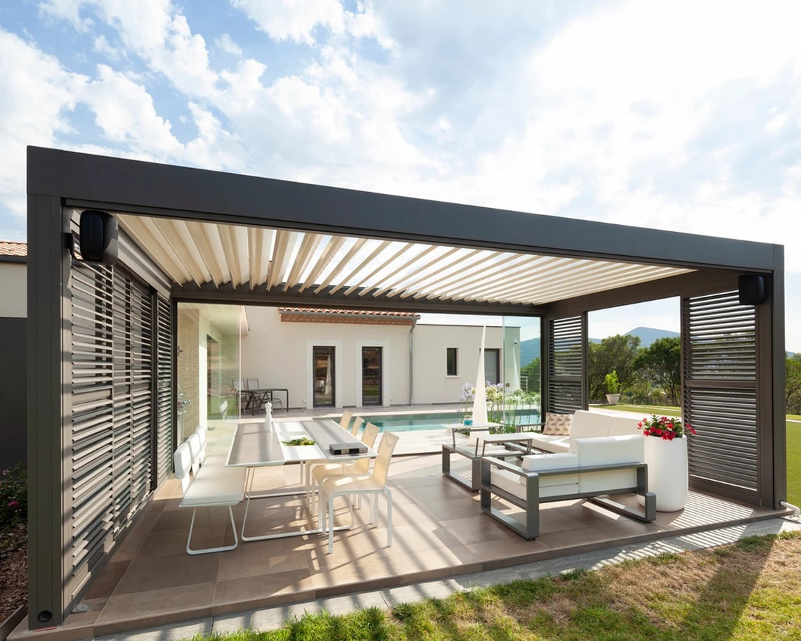 Bioklimatik Pergola uygulaması — By Yılmaz